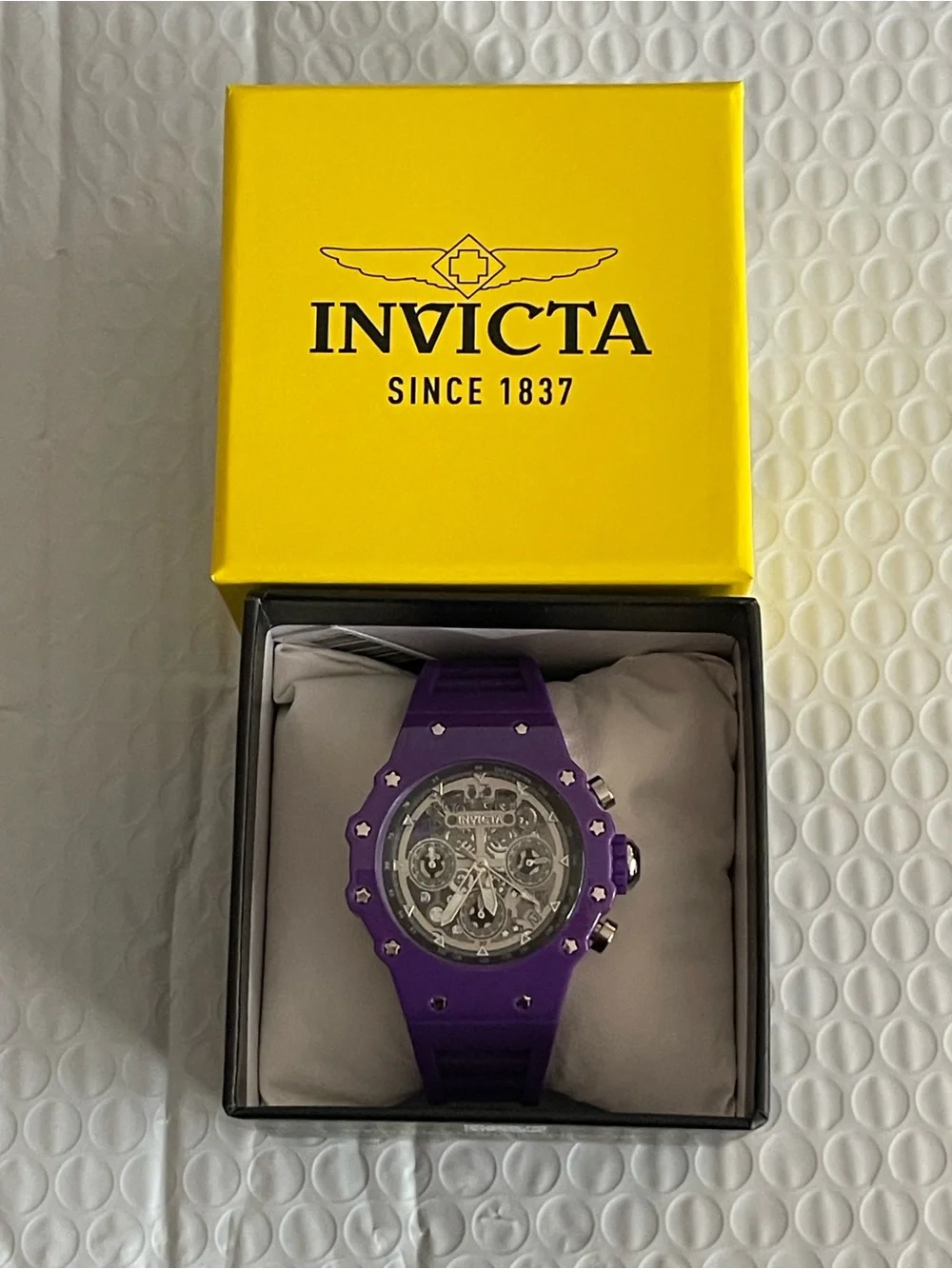 Invicta Racing Valyron Unisex Watch - 41mm, Purple (69625) new